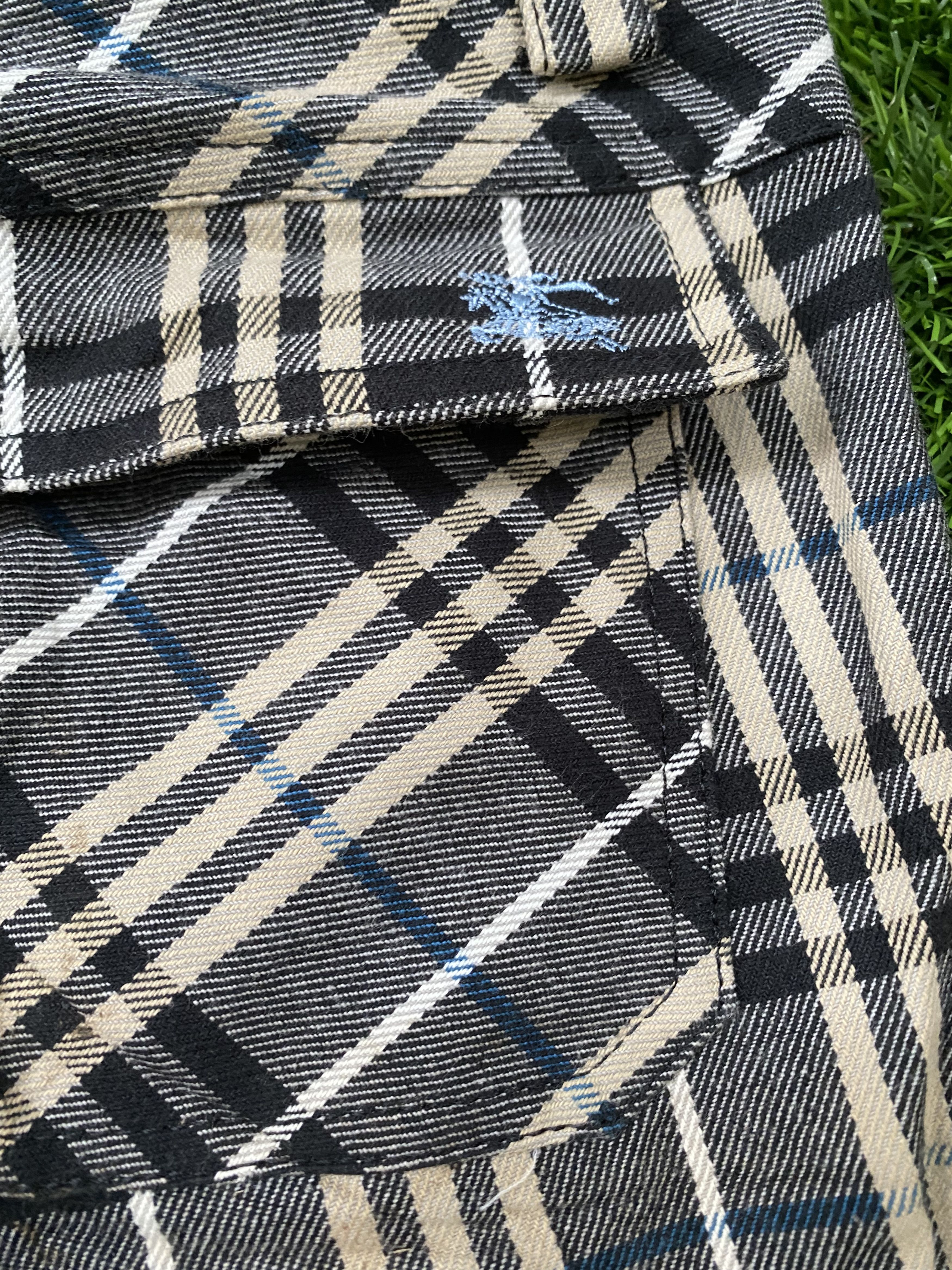 Burberry Vintage 90s Burberry Trouser Pants Plaid Nova Check Size 28" / US 6 / IT 42 - 4 Thumbnail