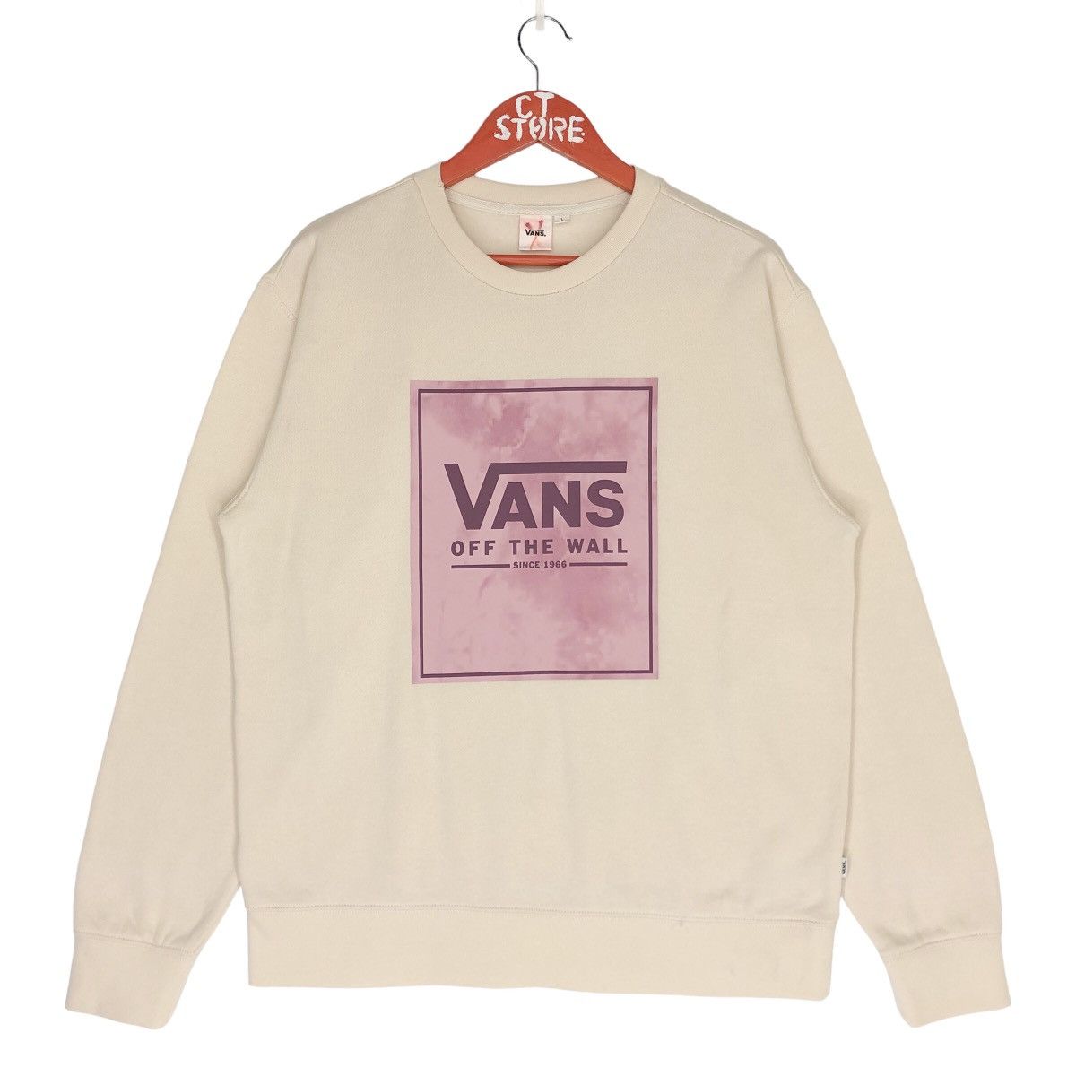 HOT Vans Off The Wall Big Logo Crewneck Sweatshirt