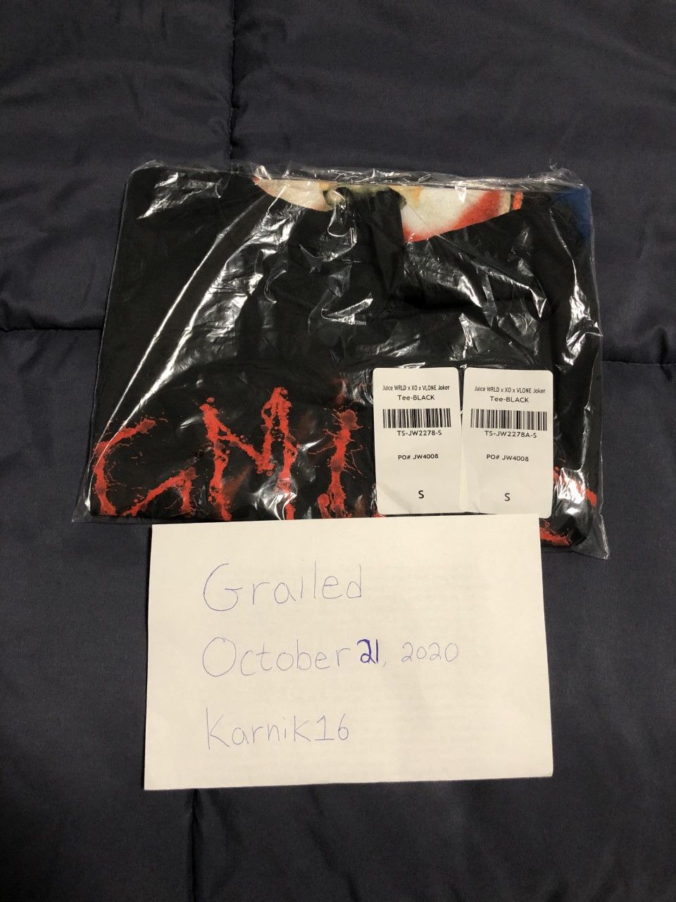 Vlone Juice Wrld x XO x Vlone Joker Size US S / EU 44-46 / 1 - 4 Thumbnail