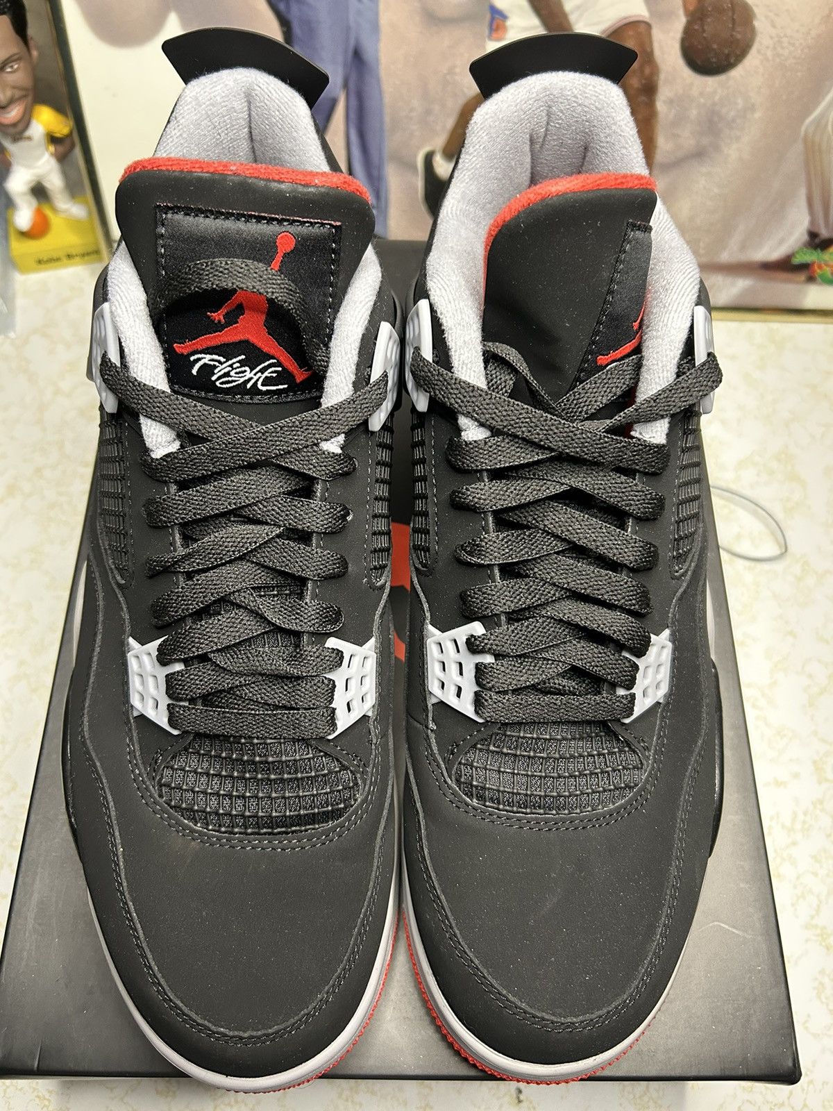 Real Vs Fake Jordan Bred 4s Retail Air Jordan Retro OG 2019 Bred 2019