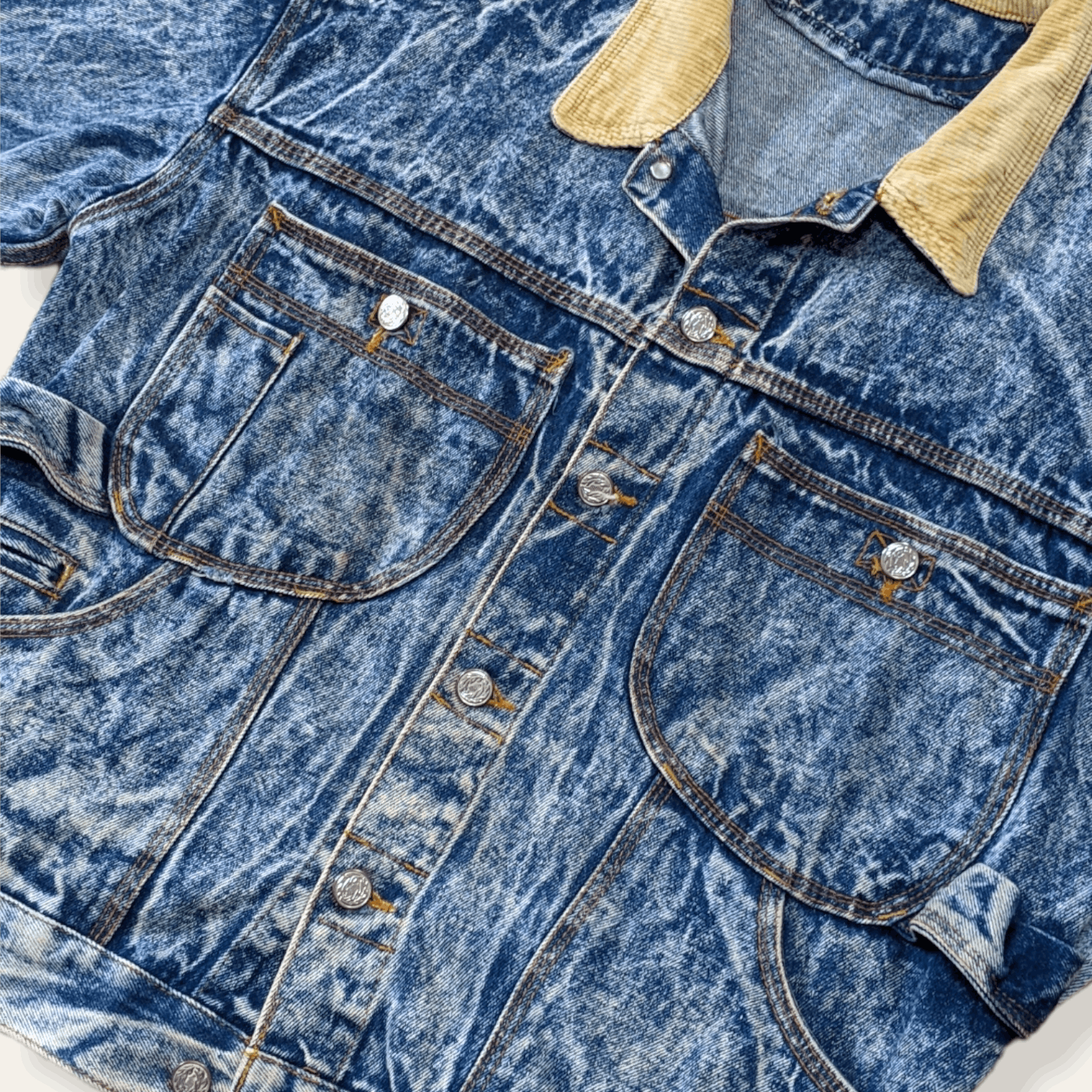 Japanese Brand × Vintage Vintage 70s / 80s Japanese Brand Utility Denim Jacket Size US M / EU 48-50 / 2 - 5 Thumbnail