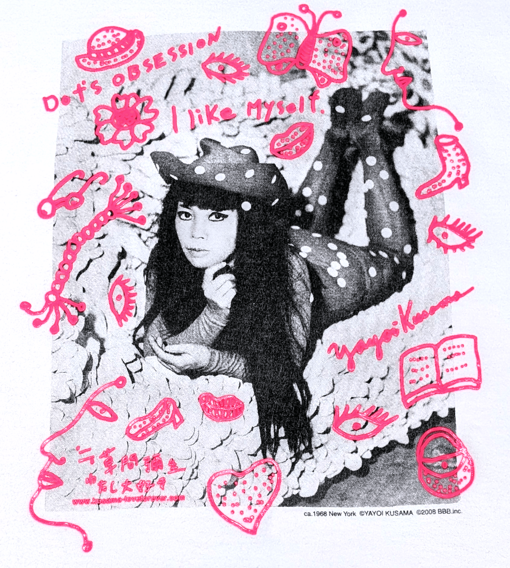 Japanese Brand × Vintage × Yayoi Kusama Vintage Yayoi Kusama Pulp Fiction Style Artwork T shirt Size US M / EU 48-50 / 2 - 5 Thumbnail