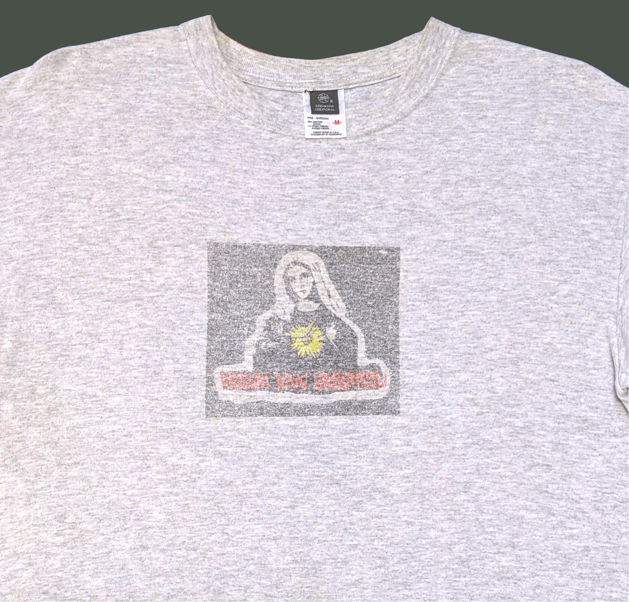 image of 20471120 x Seditionaries VTG 90's Japan Streetwear Dream Creation Mary Artwork T Shirt in Grey (Siz