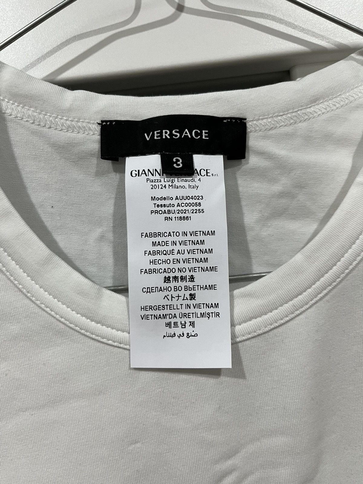 Versace Versace t shirt, size s, white Size US S / EU 44-46 / 1 - 2 Thumbnail