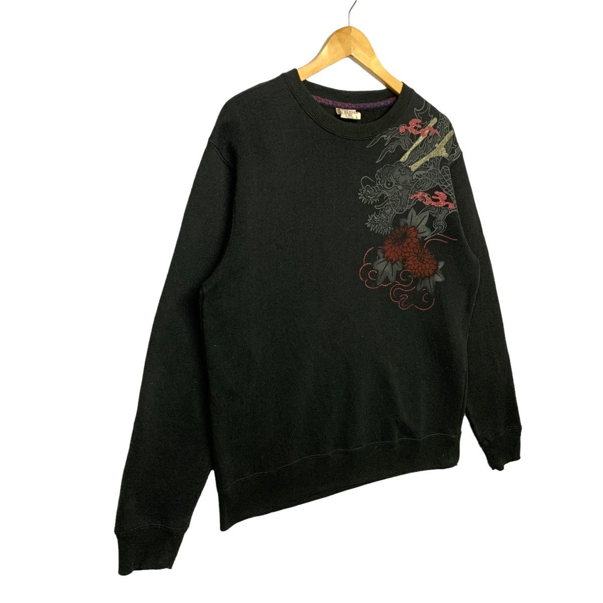 Japanese Brand Vintage Strange Heaven Sukajan Dragon Crewneck Sweatshirt Size US M / EU 48-50 / 2 - 4 Thumbnail
