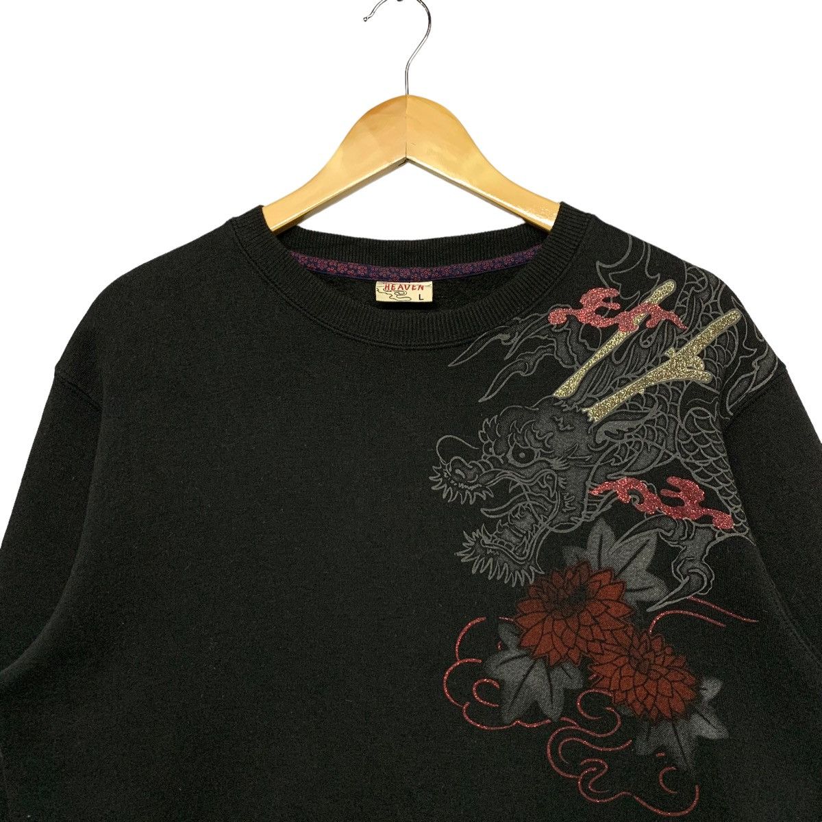 Japanese Brand Vintage Strange Heaven Sukajan Dragon Crewneck Sweatshirt Size US M / EU 48-50 / 2 - 3 Thumbnail