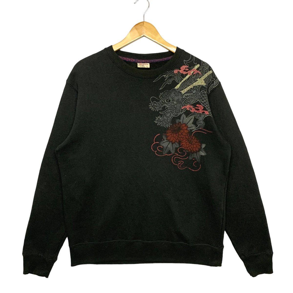 Japanese Brand Vintage Strange Heaven Sukajan Dragon Crewneck Sweatshirt Size US M / EU 48-50 / 2 - 2 Thumbnail
