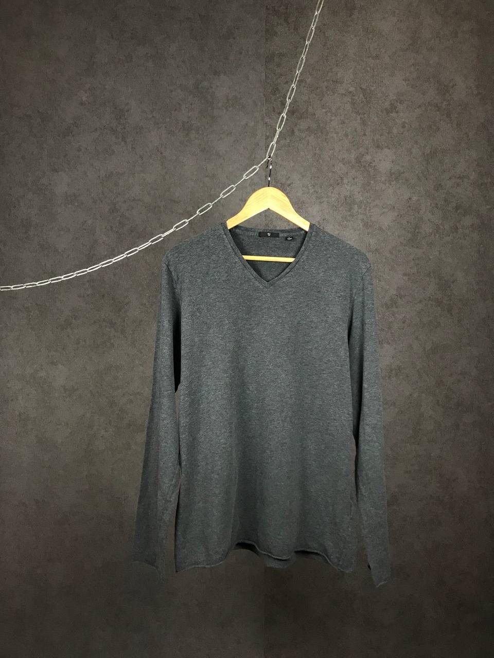 Jil Sander × Uniqlo Jil Sander x Uniqlo designer streetwear v neck sweatshirt Size US L / EU 52-54 / 3 - 1 Thumbnail