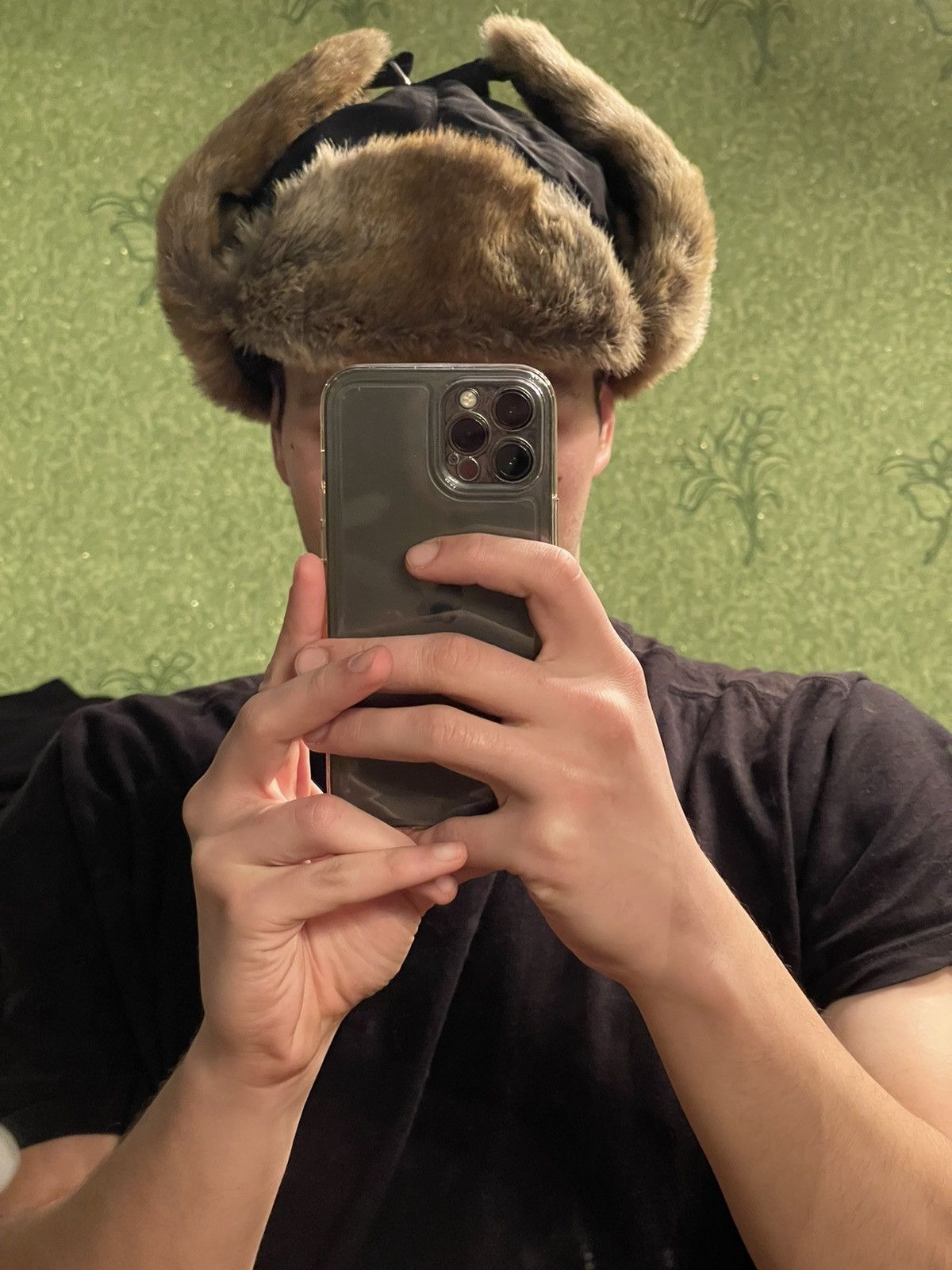 Cccp × Vintage Vintage Ushanka trapper / checker hat Soviet Union style Size ONE SIZE - 3 Thumbnail