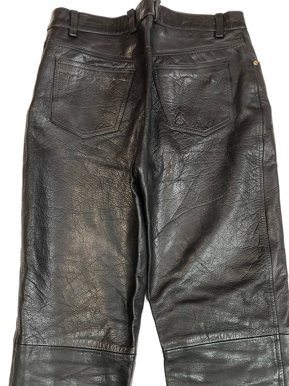 Japanese Brand Leather Pants Black Japanese Style Size US 33 - 7 Thumbnail