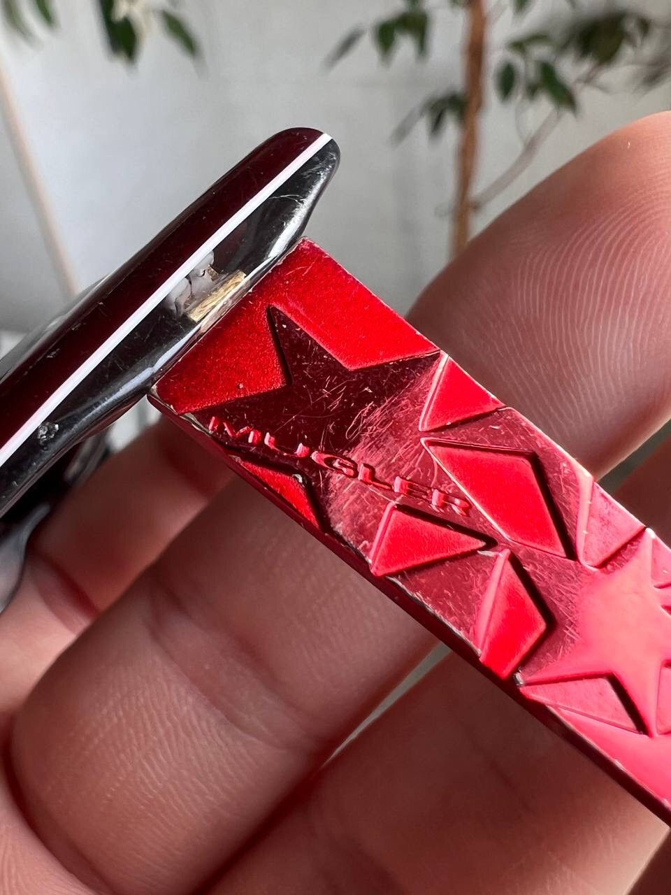 Japanese Brand × Thierry Mugler × Vintage Mugler Red Stars Vintage Sunglasses Size ONE SIZE - 7 Thumbnail