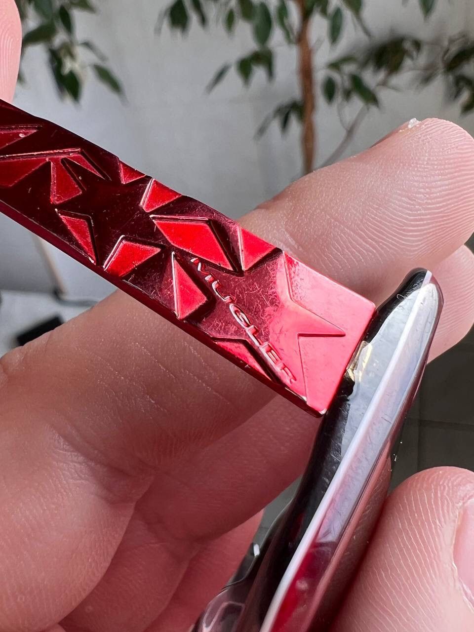 Japanese Brand × Thierry Mugler × Vintage Mugler Red Stars Vintage Sunglasses Size ONE SIZE - 6 Thumbnail