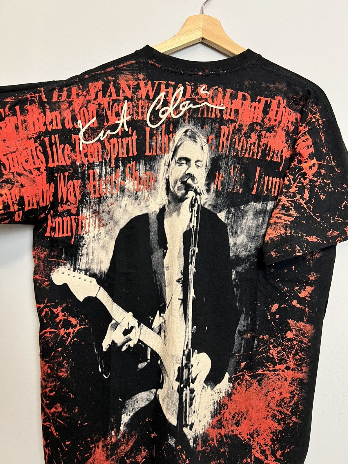 Band Tees Rare Vintage Kurt Cobain 00s AOP Grail Tshirt Nirvana Grunge Size US L / EU 52-54 / 3 - 4 Thumbnail