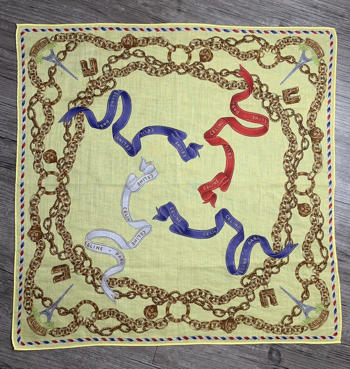 Celine Celine Handkerchief Neckerchief Pocketsquares Size ONE SIZE - 2 Thumbnail