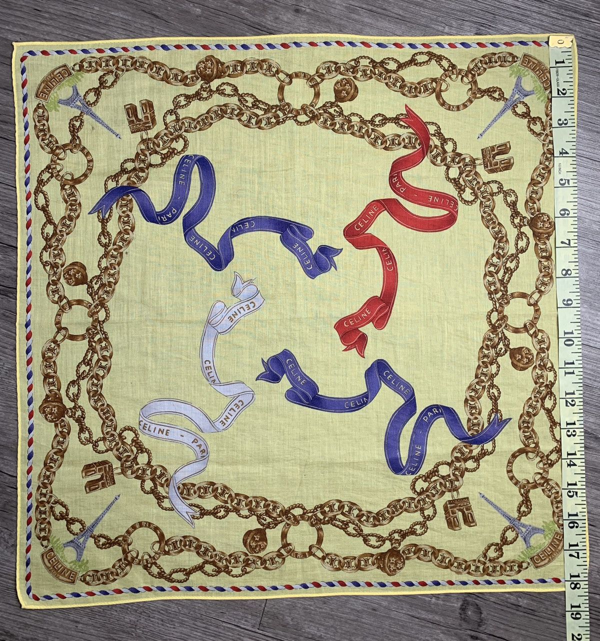 Celine Celine Handkerchief Neckerchief Pocketsquares Size ONE SIZE - 7 Thumbnail
