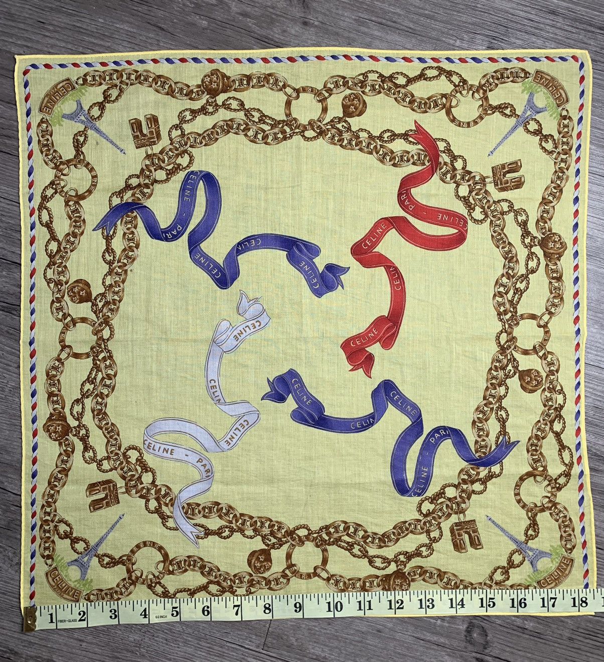 Celine Celine Handkerchief Neckerchief Pocketsquares Size ONE SIZE - 6 Thumbnail