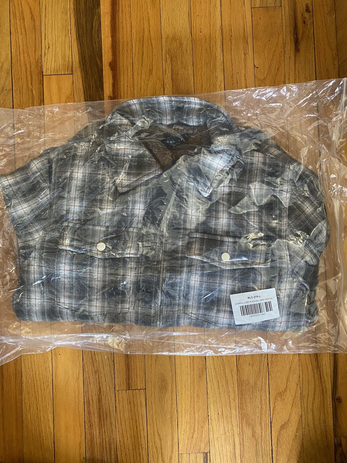 Richie Le Collection Sherpa Lined Flannel Jacket Size US L / EU 52-54 / 3 - 1 Thumbnail