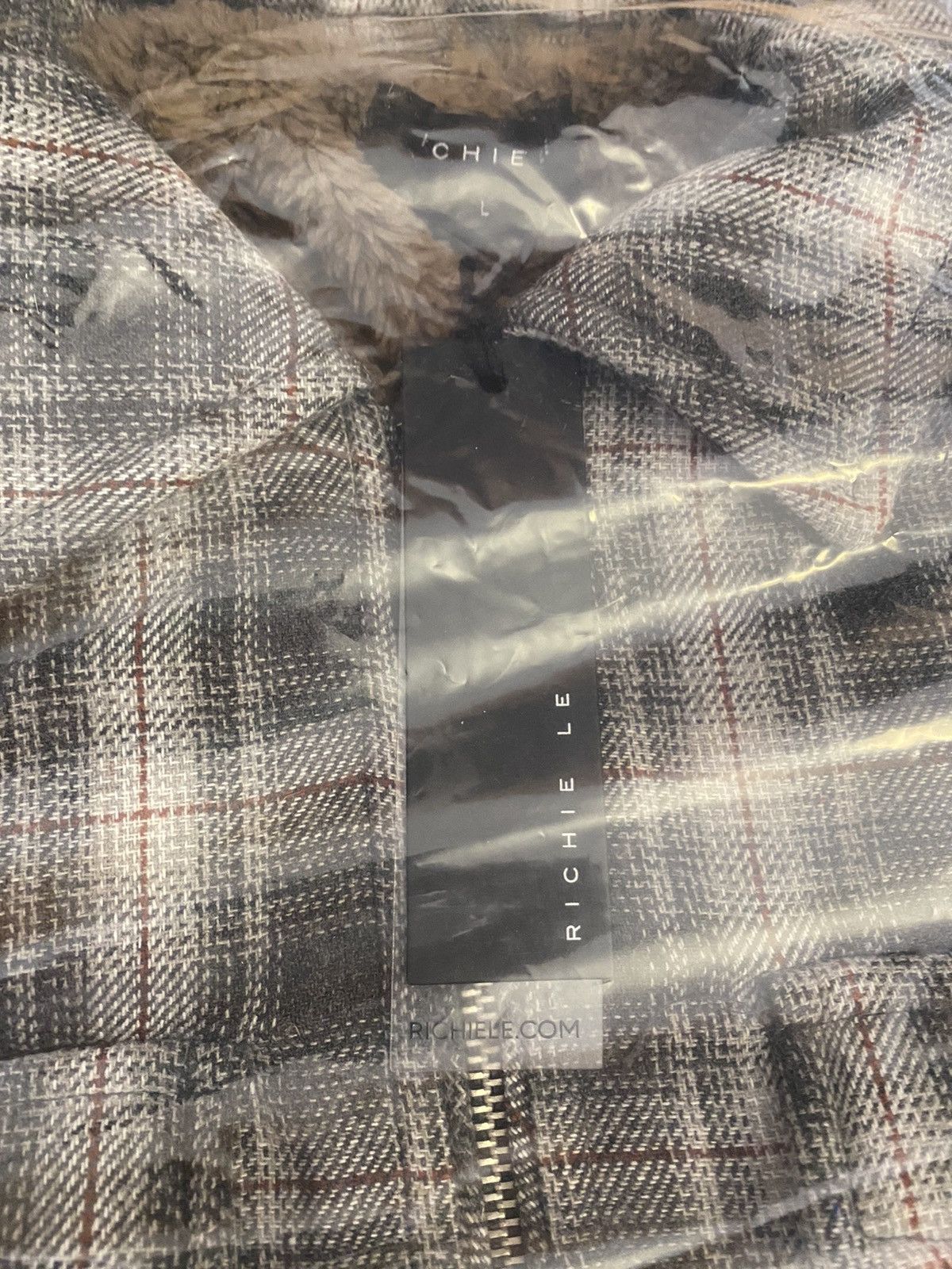 Richie Le Collection Sherpa Lined Flannel Jacket Size US L / EU 52-54 / 3 - 2 Thumbnail