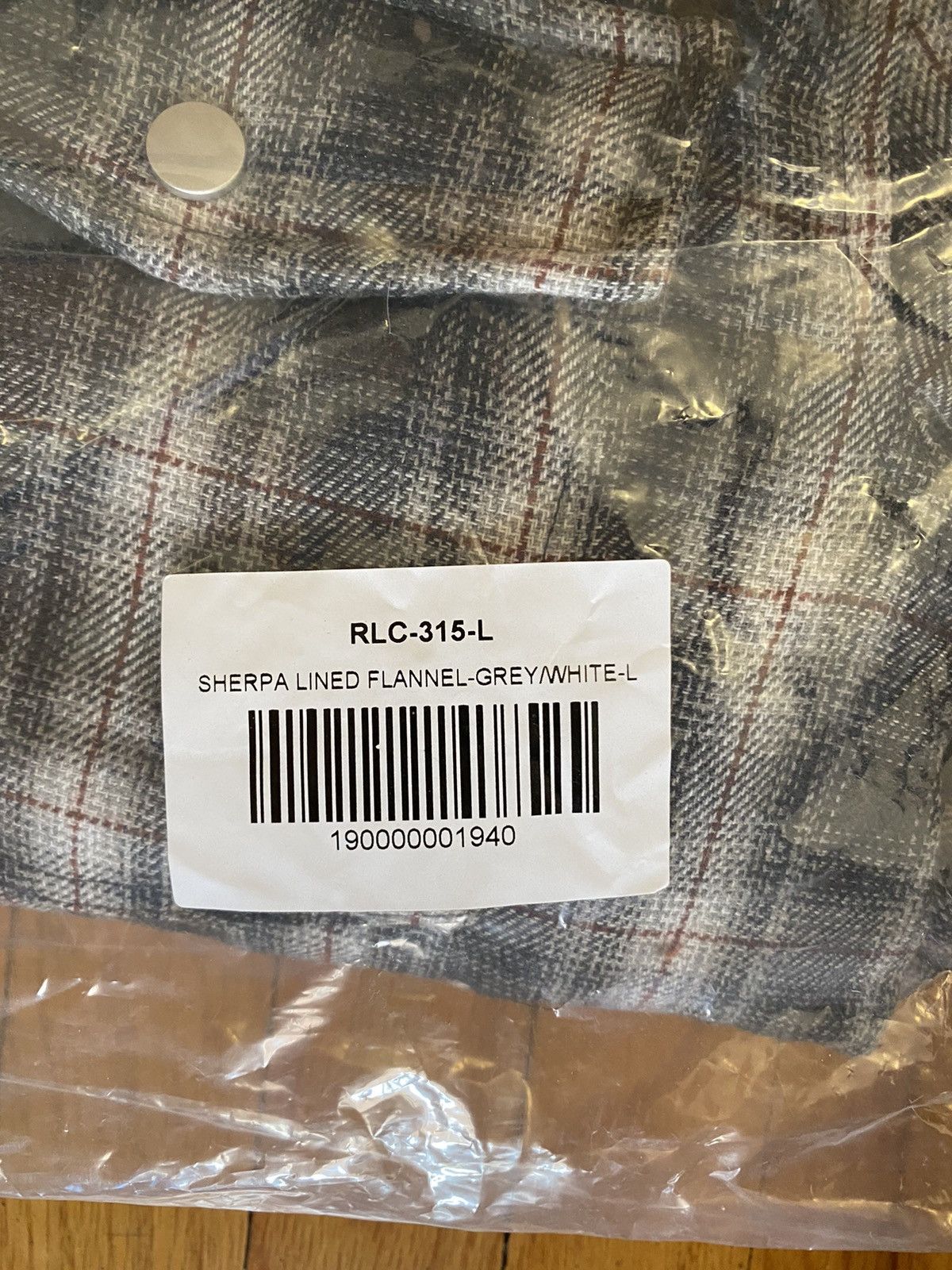 Richie Le Collection Sherpa Lined Flannel Jacket Size US L / EU 52-54 / 3 - 4 Thumbnail