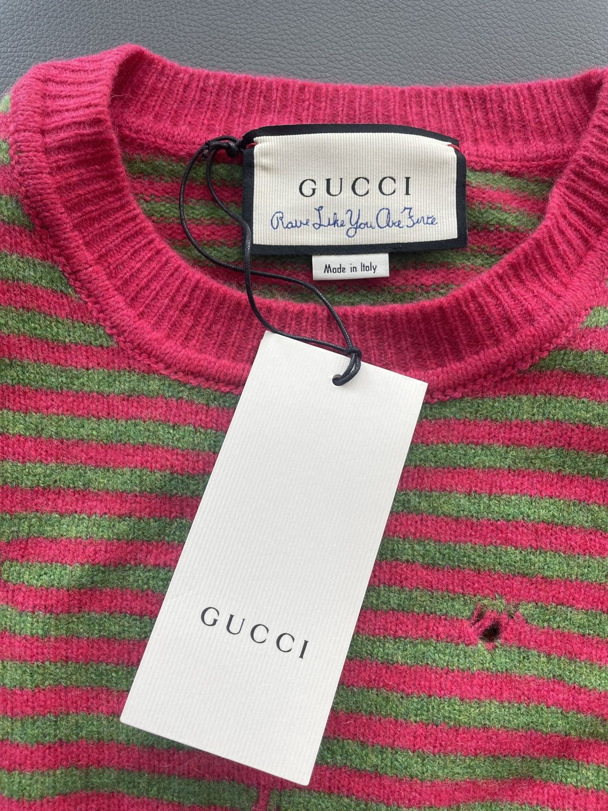 Gucci Gucci Super Runway Distressed Ripped Sweater Size US S / EU 44-46 / 1 - 4 Thumbnail