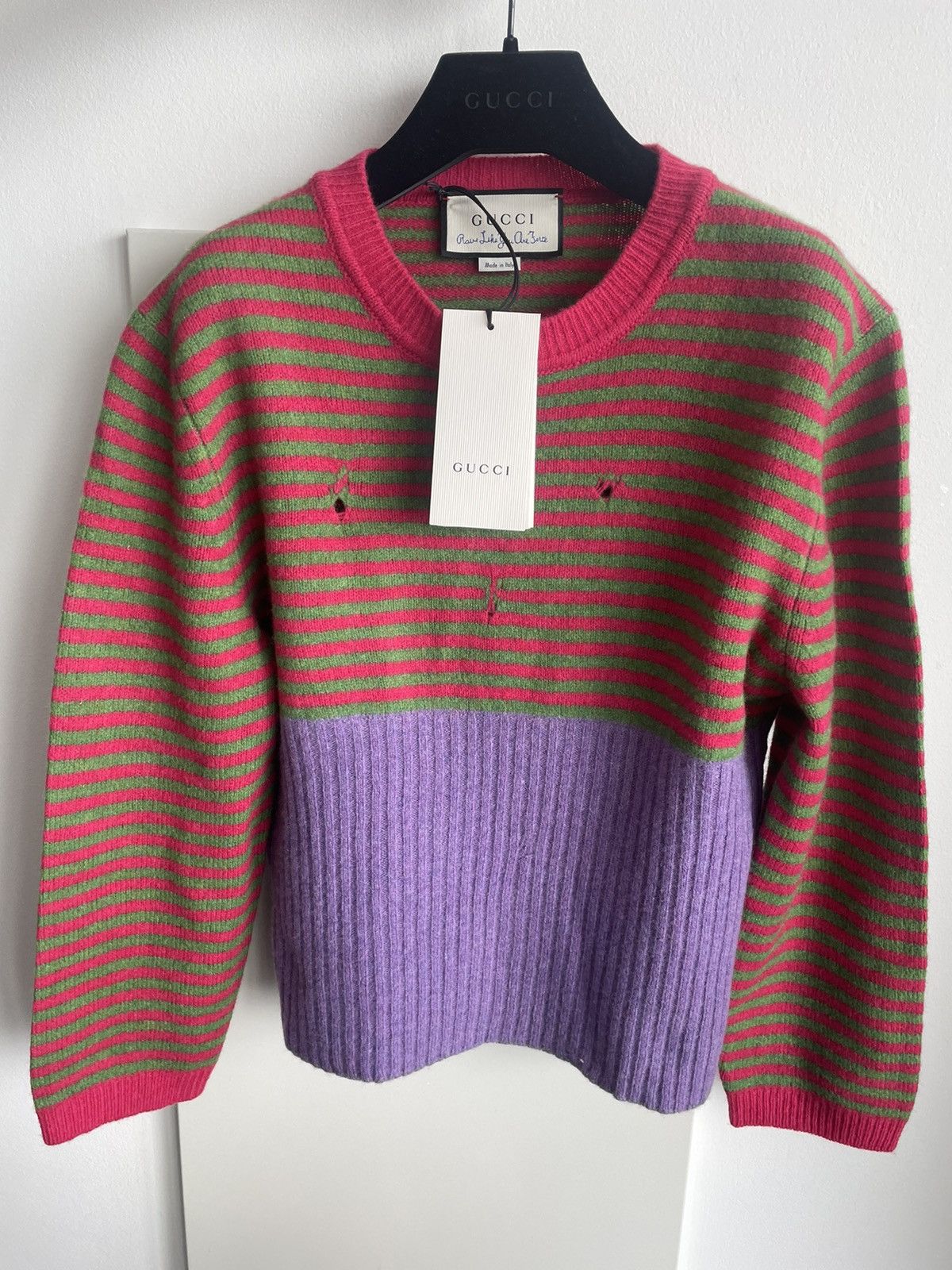 Gucci Gucci Super Runway Distressed Ripped Sweater Size US S / EU 44-46 / 1 - 15 Thumbnail