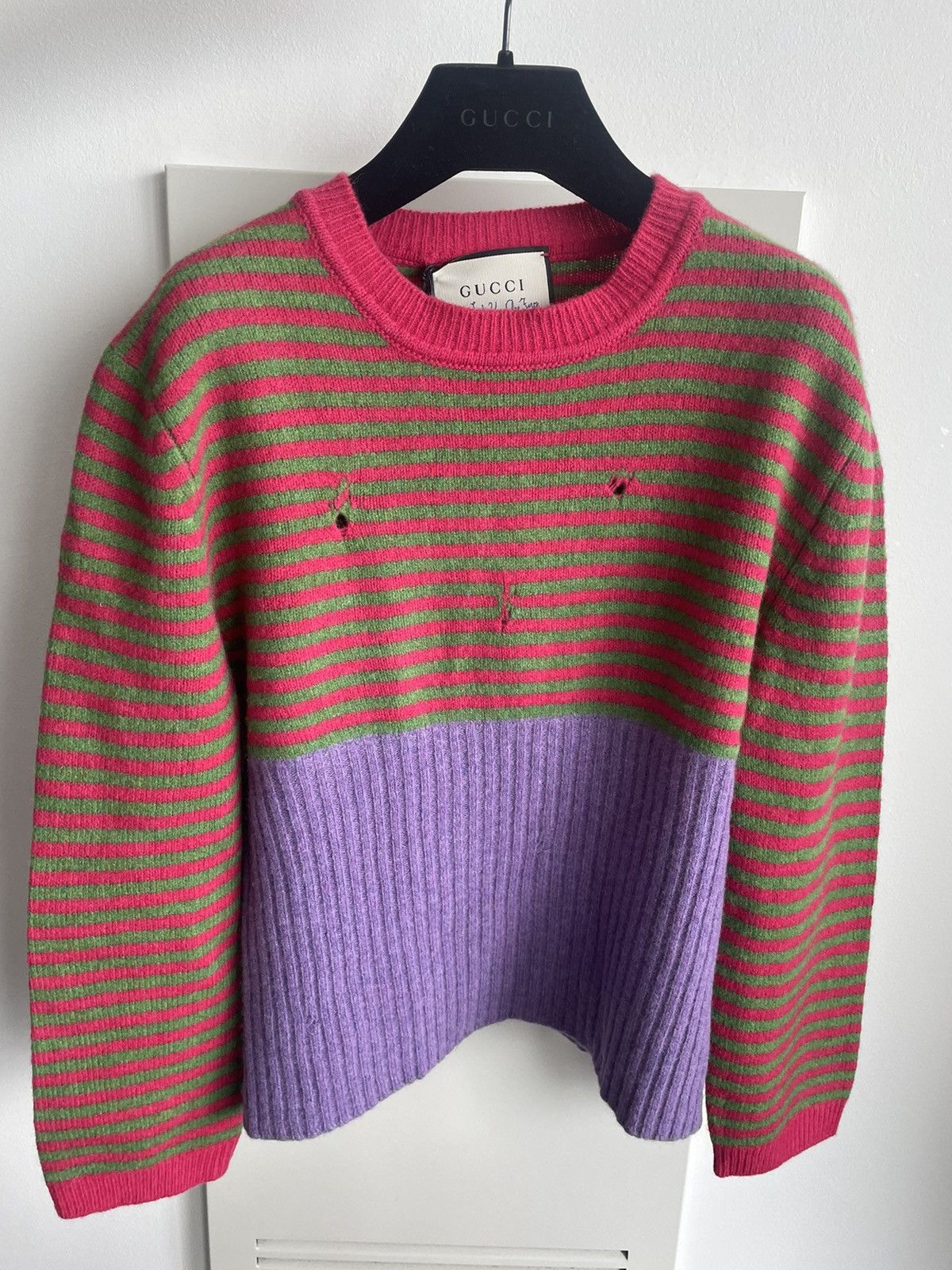 Gucci Gucci Super Runway Distressed Ripped Sweater Size US S / EU 44-46 / 1 - 20 Thumbnail