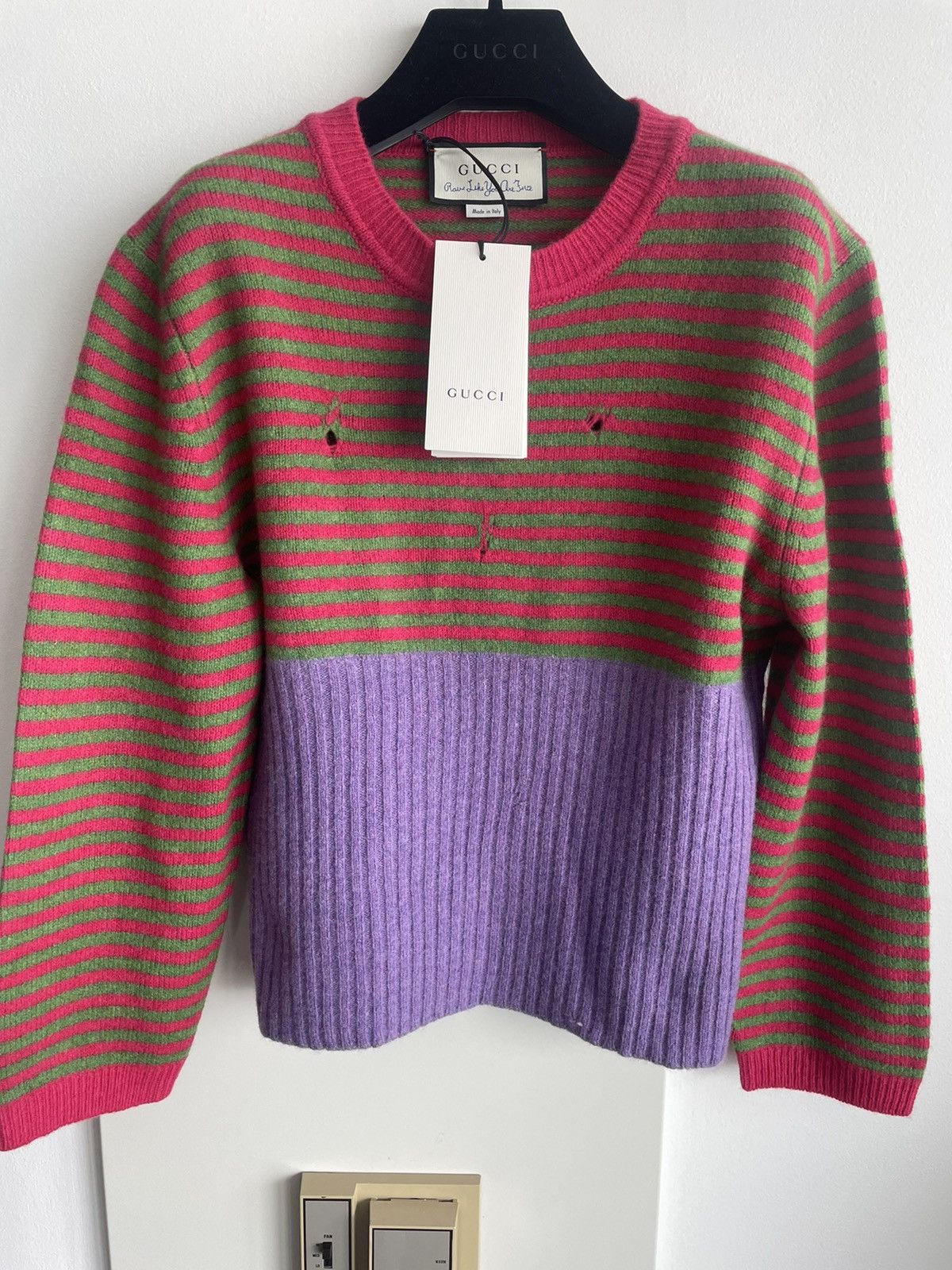 Gucci Gucci Super Runway Distressed Ripped Sweater Size US S / EU 44-46 / 1 - 13 Thumbnail