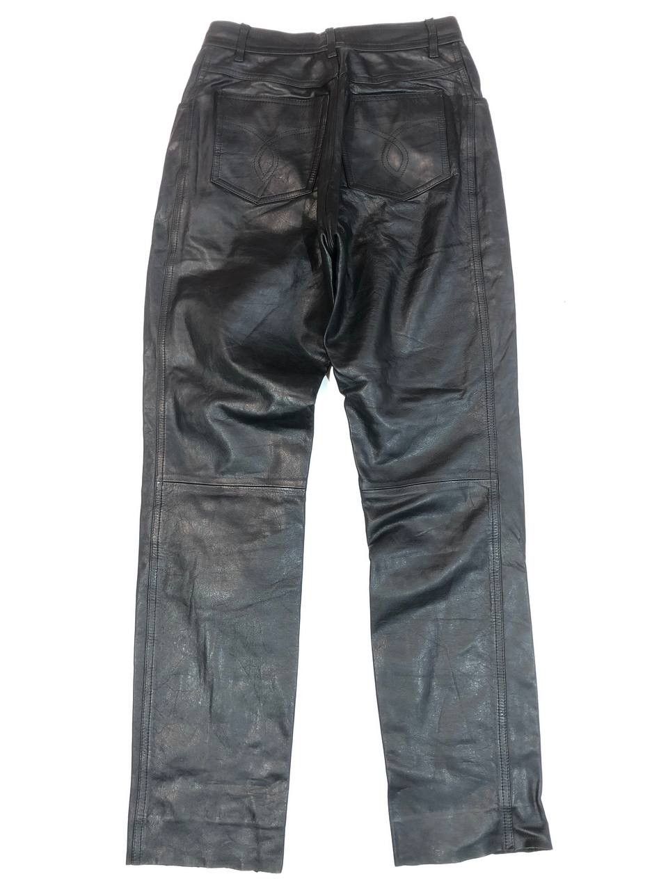 Genuine Leather × Leather × Vintage Leather Pants Vintage Black Size US 26 / EU 42 - 7 Thumbnail