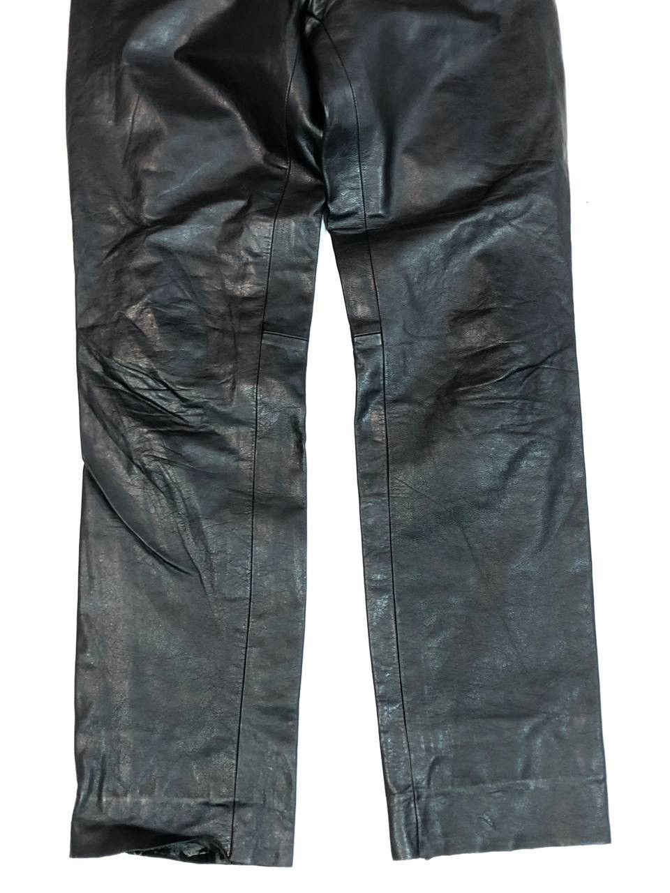 Genuine Leather × Leather × Vintage Leather Pants Vintage Black Size US 26 / EU 42 - 4 Thumbnail