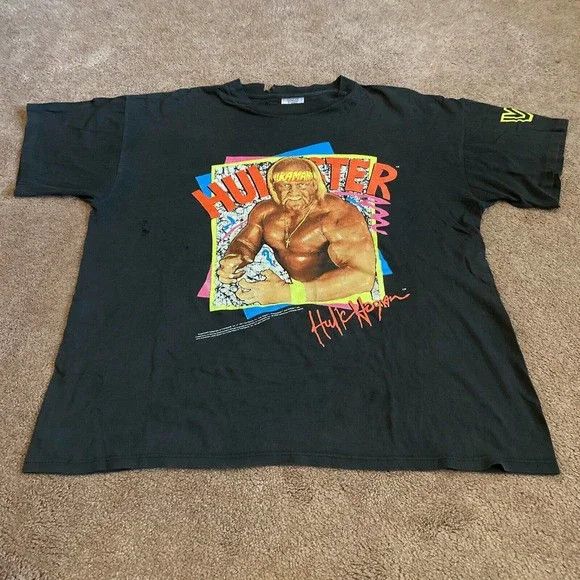 Vintage Vtg 1991 Hulk Hogan Hulkster T Shirt Wwf Winer Size Xl 