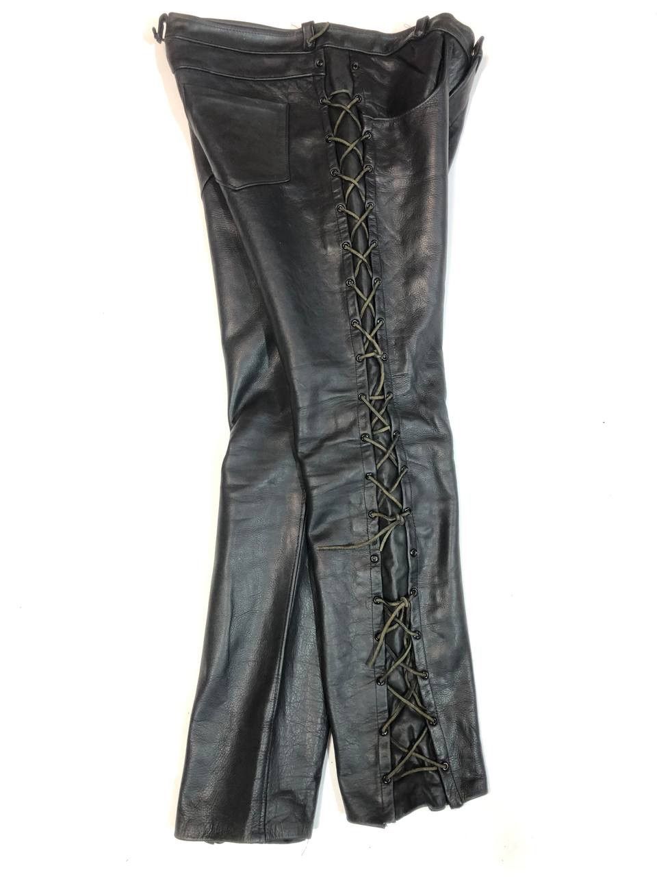 Leather Vintage Biker Pants