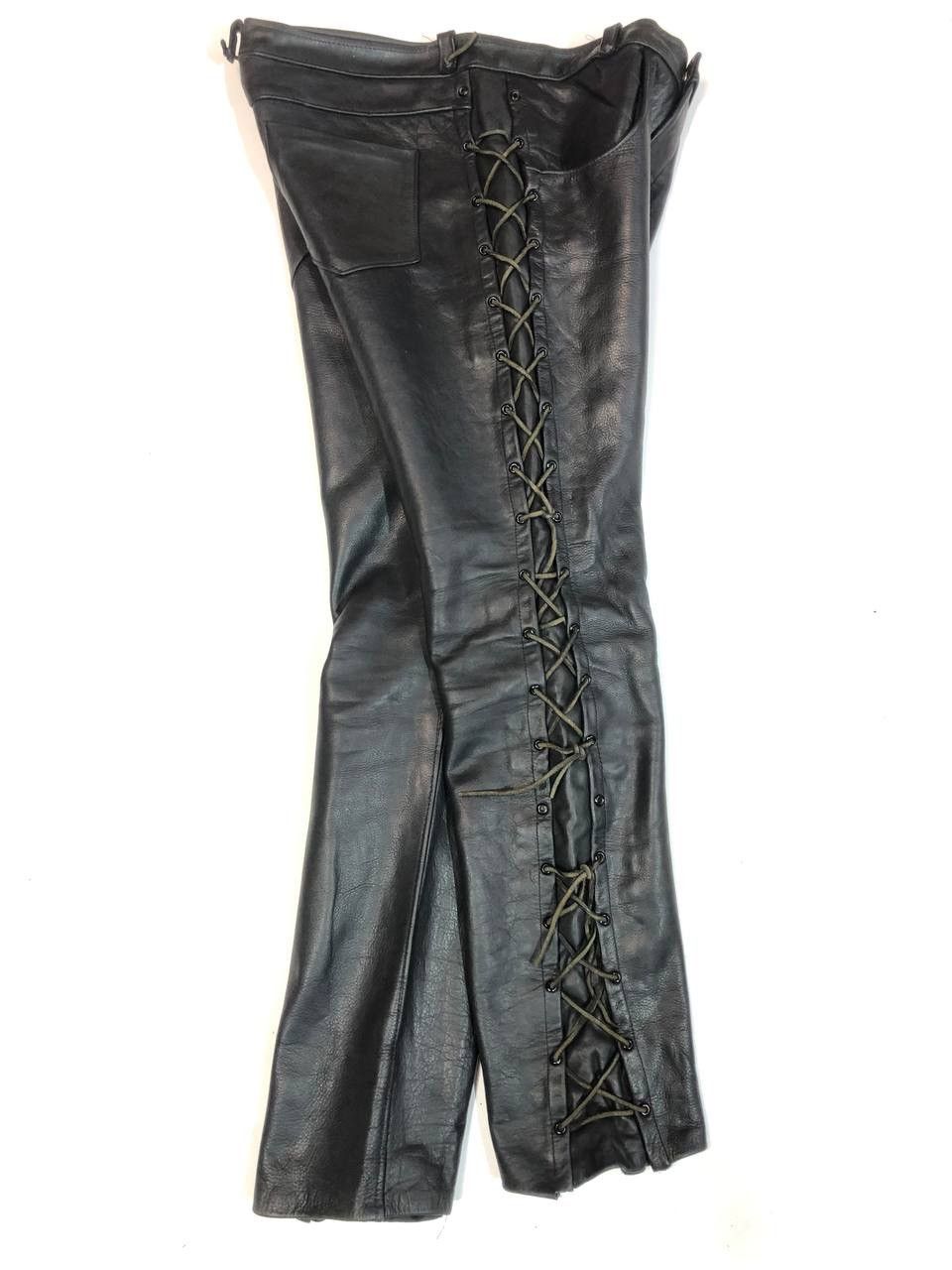 image of Genuine Leather x Leather Vintage Biker Pants in Black, Men's (Size 30)