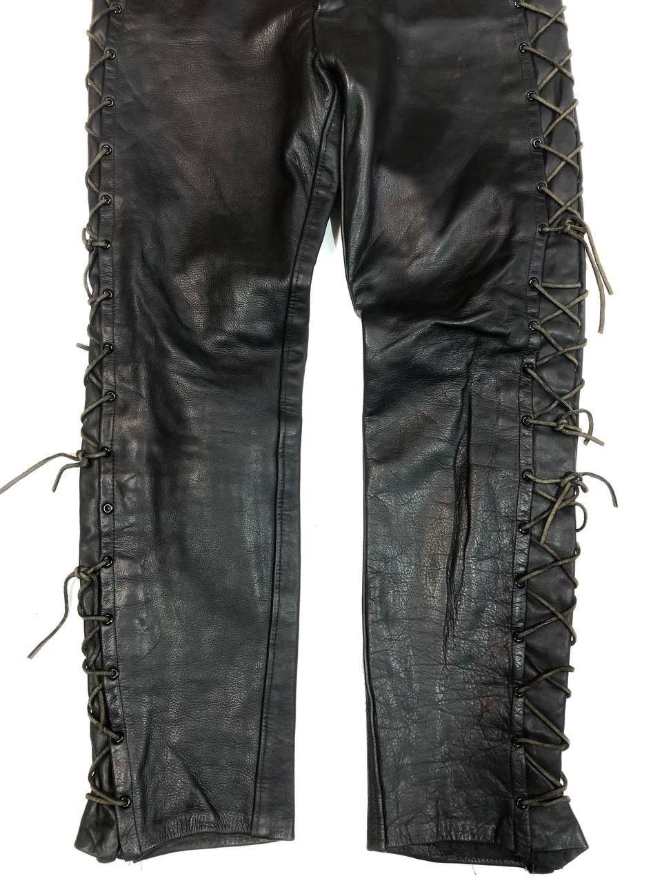 Genuine Leather × Leather × Vintage Leather Vintage Biker Pants Size US 30 / EU 46 - 4 Thumbnail