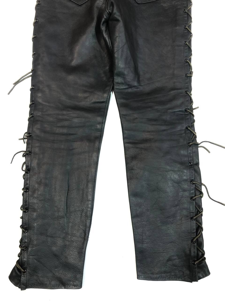 Genuine Leather × Leather × Vintage Leather Vintage Biker Pants Size US 30 / EU 46 - 7 Thumbnail