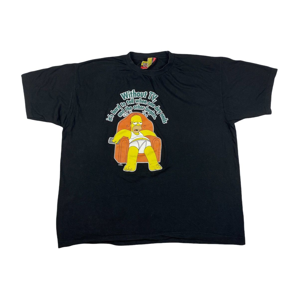 Other 2006 Vintage The Simpsons T Shirt Without TV it’s hard Vtg Size US XL / EU 56 / 4 - 1 Thumbnail