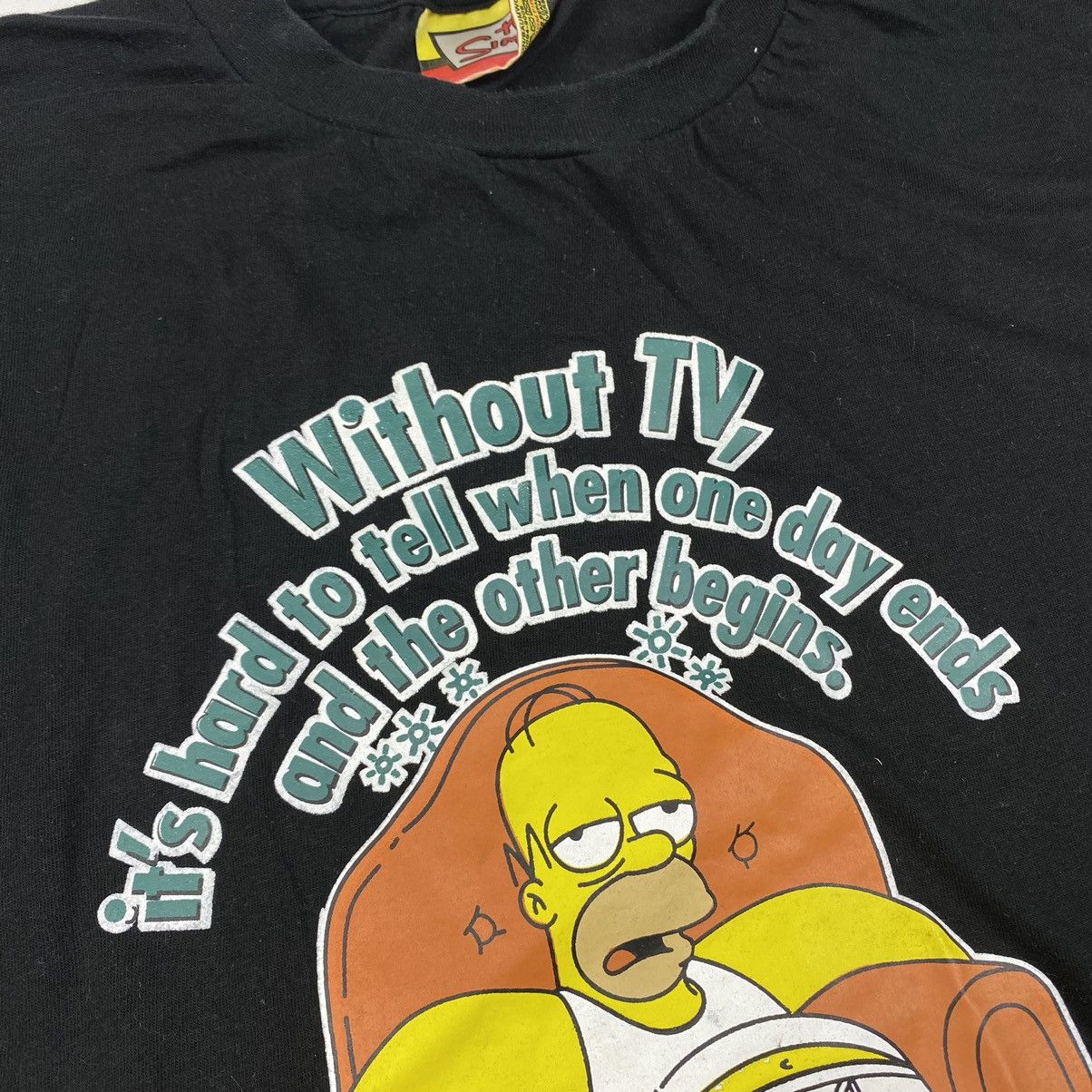 Other 2006 Vintage The Simpsons T Shirt Without TV it’s hard Vtg Size US XL / EU 56 / 4 - 4 Thumbnail