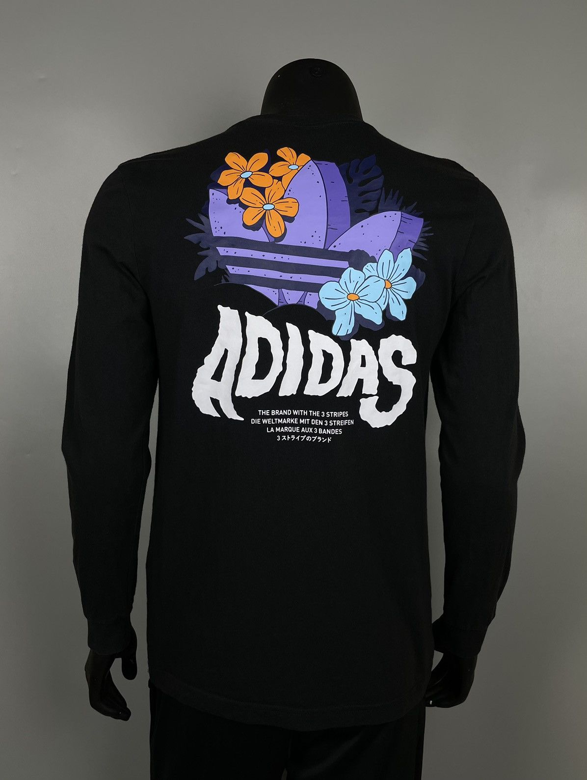 Adidas Adidas Long sleeve Big logo Size US S / EU 44-46 / 1 - 1 Thumbnail