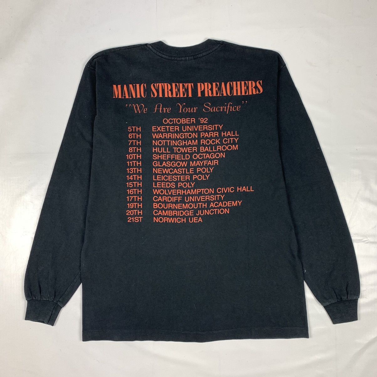 Band Tees Vintage Manic Street Preachers Tour 1992 Band Shirt Size US XL / EU 56 / 4 - 6 Thumbnail