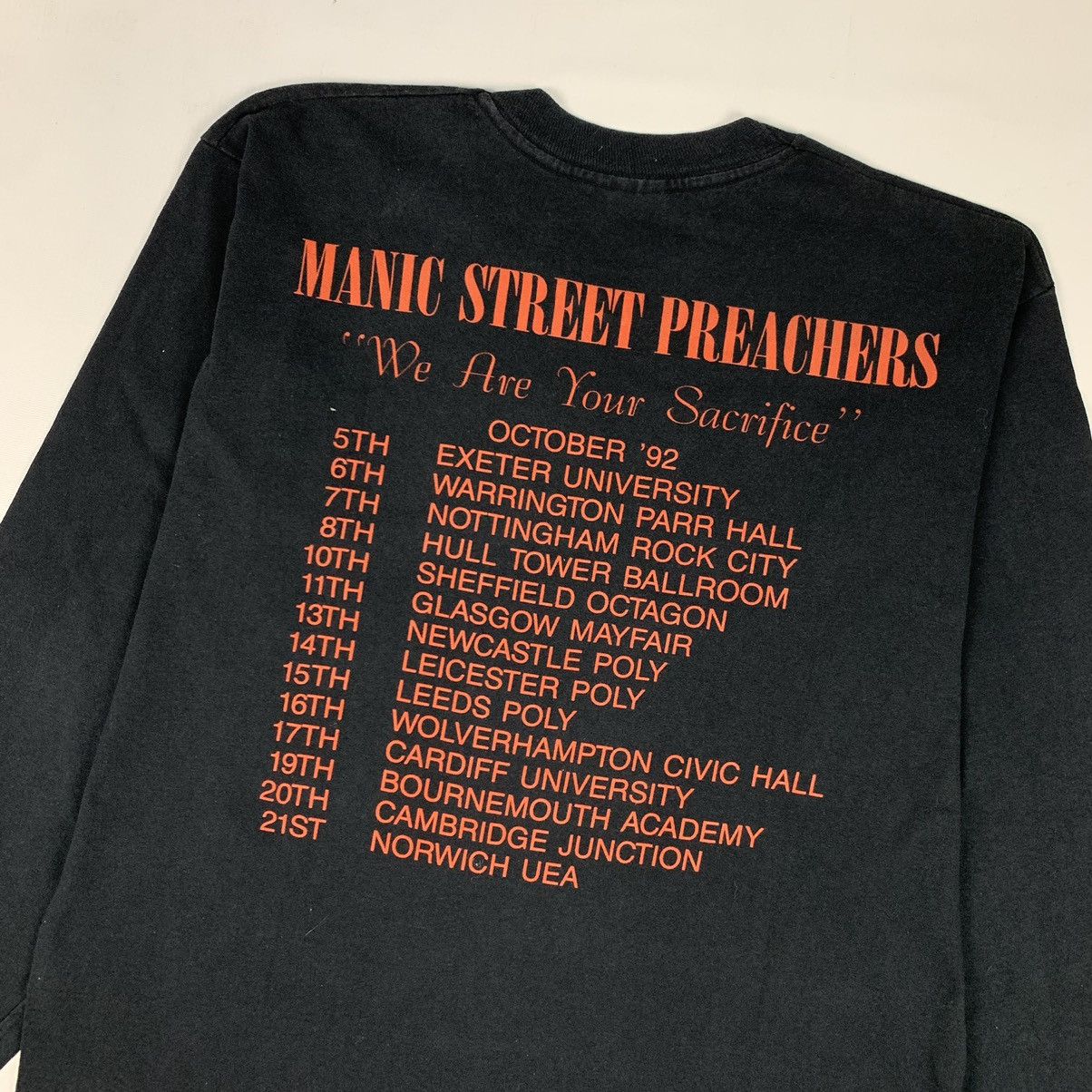 Band Tees Vintage Manic Street Preachers Tour 1992 Band Shirt Size US XL / EU 56 / 4 - 7 Thumbnail