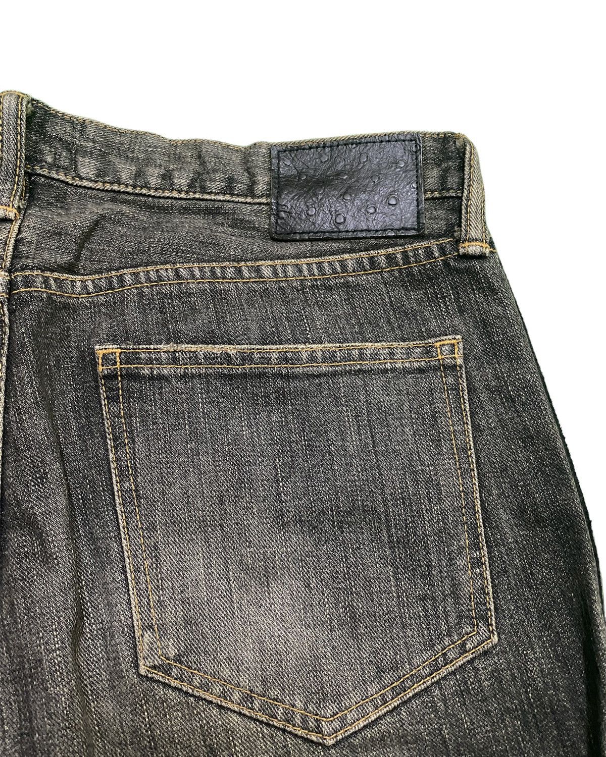 Sophnet. × uniform experiment Sophnet Phase Clawmark Leather Stripe Denim Jeans Size US 35 - 11 Thumbnail