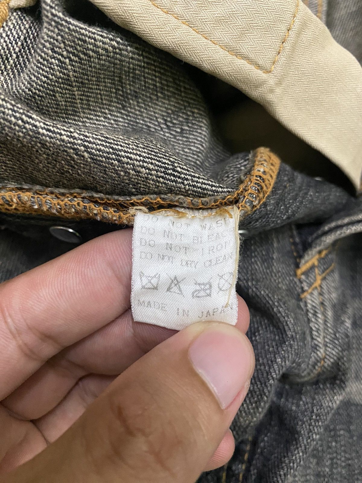 Sophnet. × uniform experiment Sophnet Phase Clawmark Leather Stripe Denim Jeans Size US 35 - 4 Thumbnail