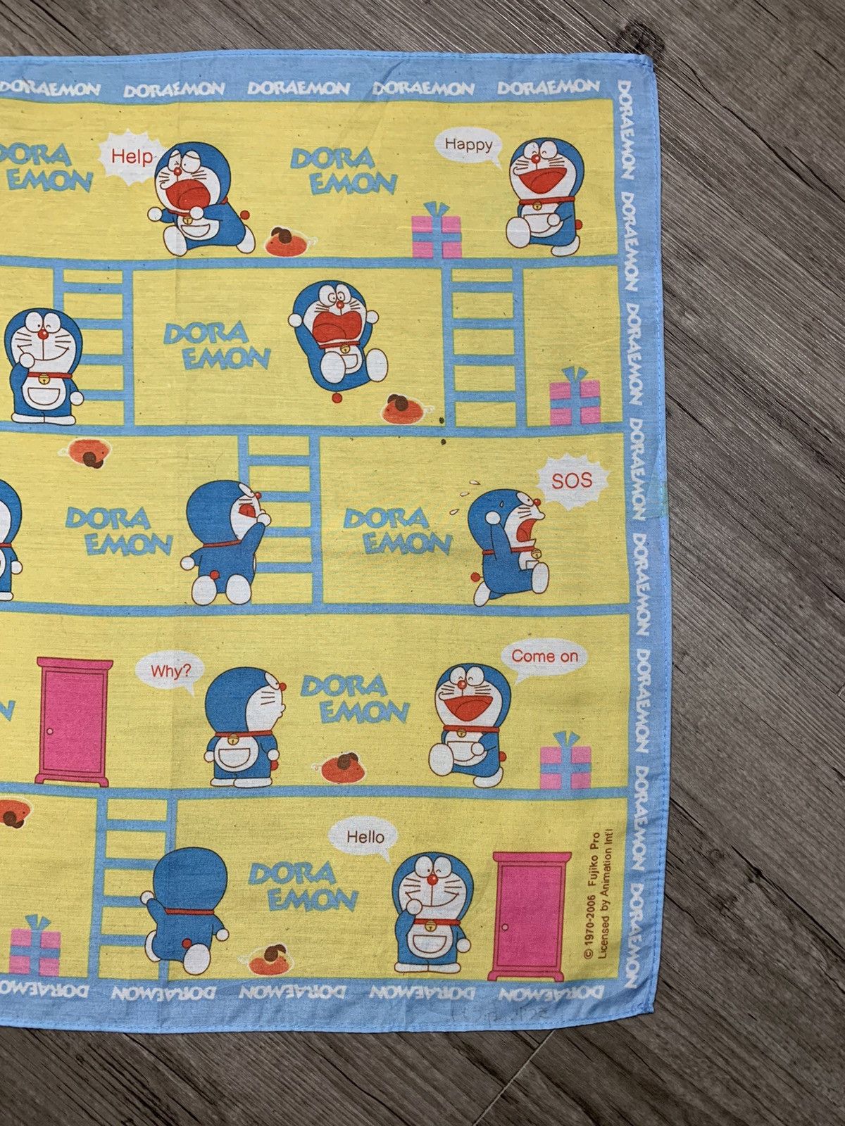 Anime DORAEMON HANDKERCHIEF NECKERCHIEF POCKETSQUARES Size ONE SIZE - 3 Thumbnail