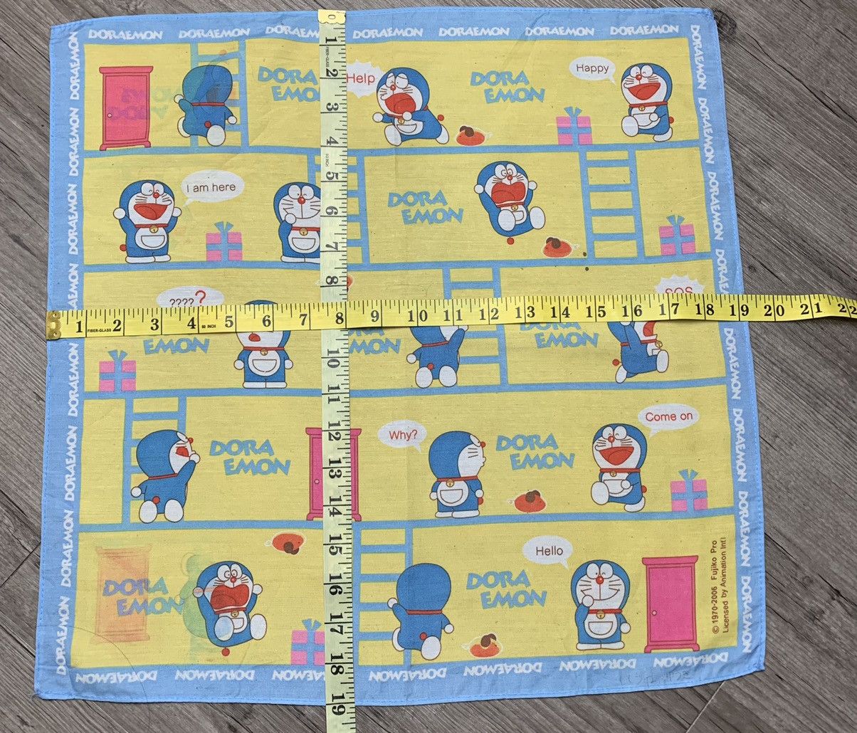 Anime DORAEMON HANDKERCHIEF NECKERCHIEF POCKETSQUARES Size ONE SIZE - 5 Thumbnail