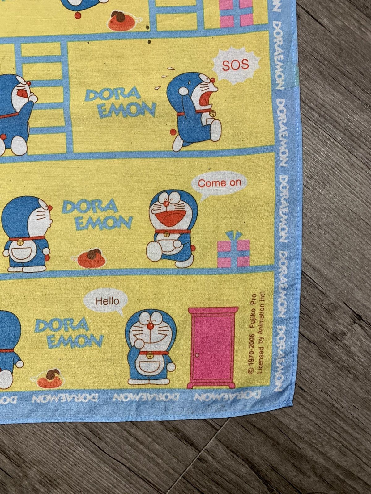 Anime DORAEMON HANDKERCHIEF NECKERCHIEF POCKETSQUARES Size ONE SIZE - 2 Thumbnail
