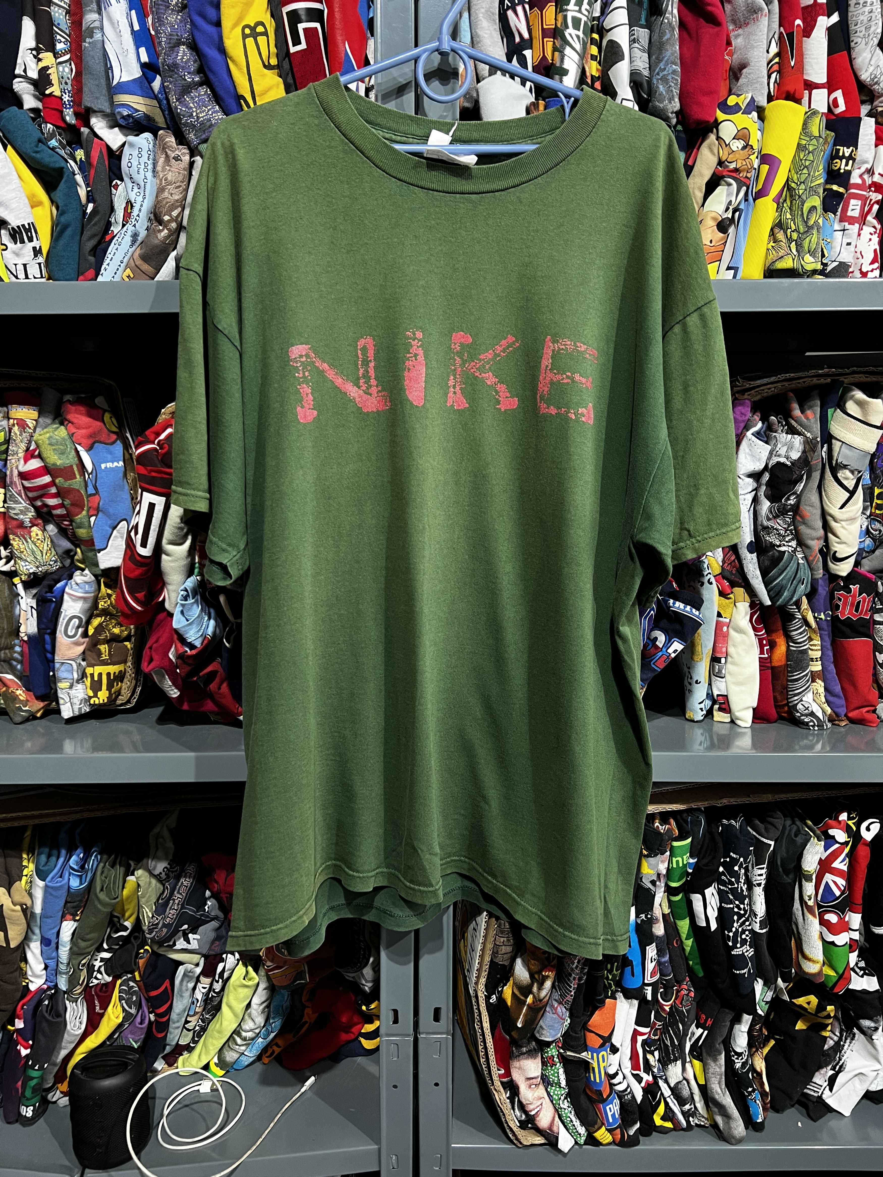 Nike vintage 90s T shirt Made in USA swoosh Size L