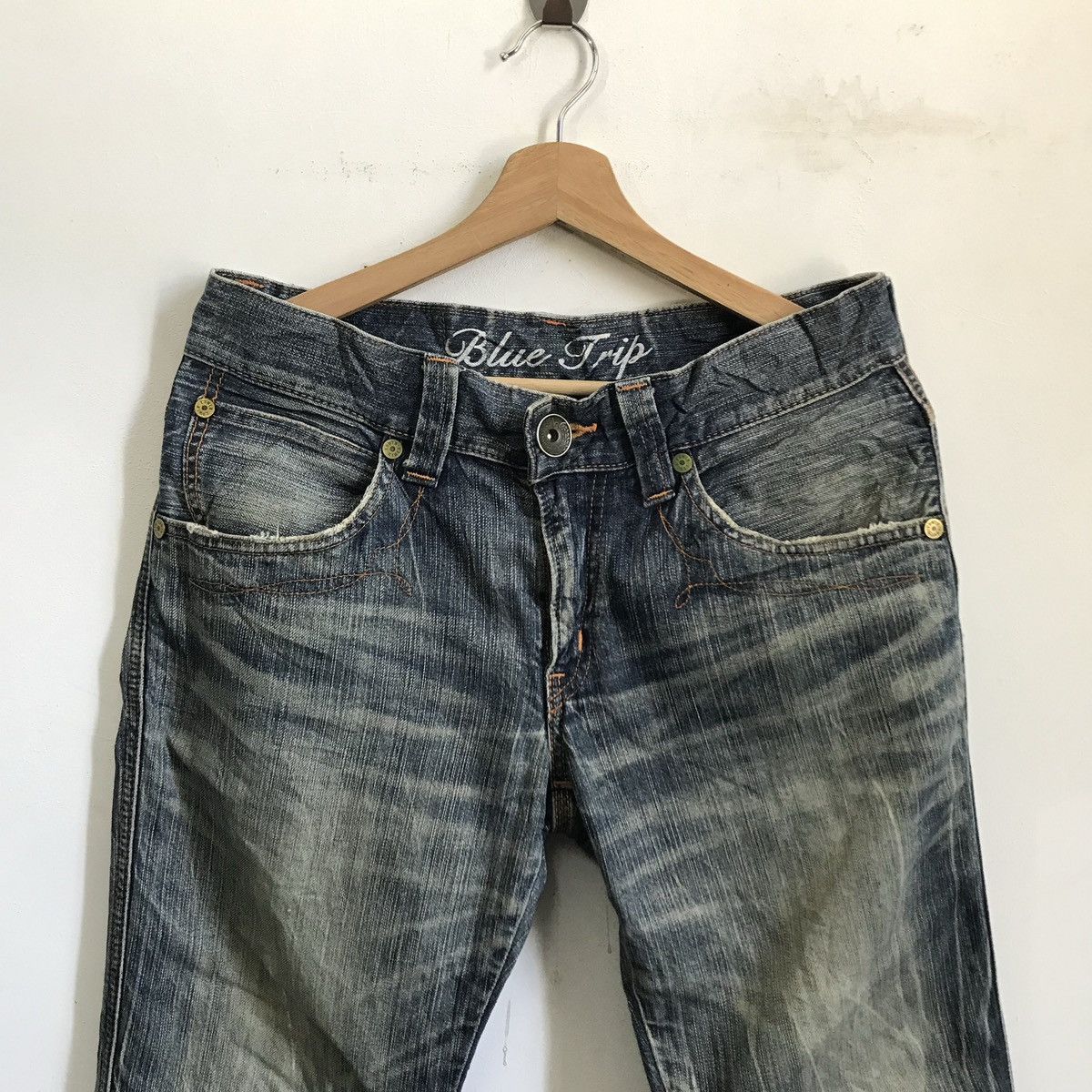 Edwin Vintage Edwin TRASHED Denim Jeans Size US 32 / EU 48 - 2 Thumbnail