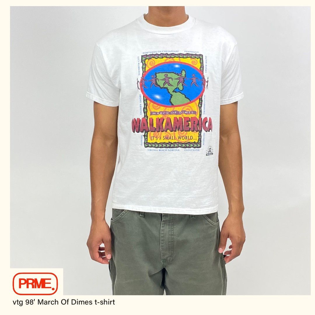 Fruit Of The Loom × Vintage vintage 90s 1998 MARCH OF DIMES WALKAMERICA VIRGINIA t-shirt Size US M / EU 48-50 / 2 - 1 Thumbnail