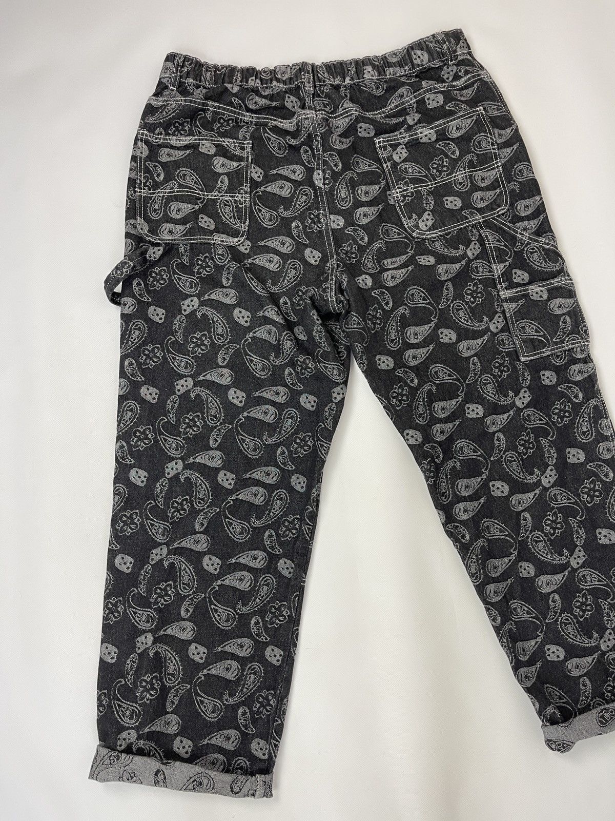 Japanese Brand Vintage double knee carhartt style workwear paisley pants Size US 36 / EU 52 - 2 Thumbnail