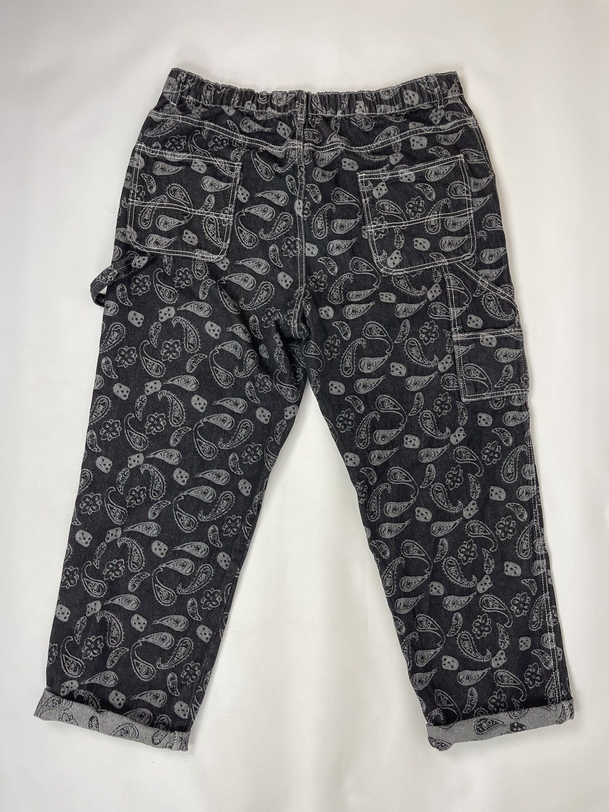 Japanese Brand Vintage double knee carhartt style workwear paisley pants Size US 36 / EU 52 - 12 Thumbnail