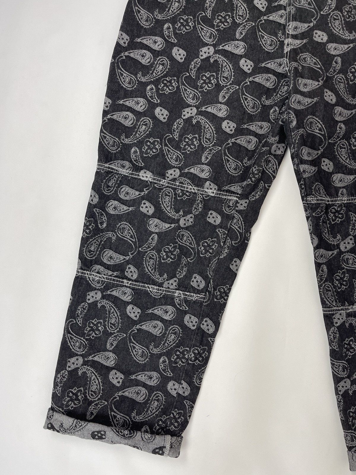 Japanese Brand Vintage double knee carhartt style workwear paisley pants Size US 36 / EU 52 - 6 Thumbnail